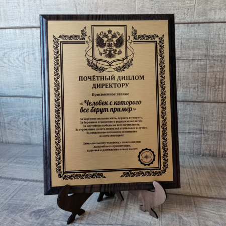 pl004 Почётный диплом Директору